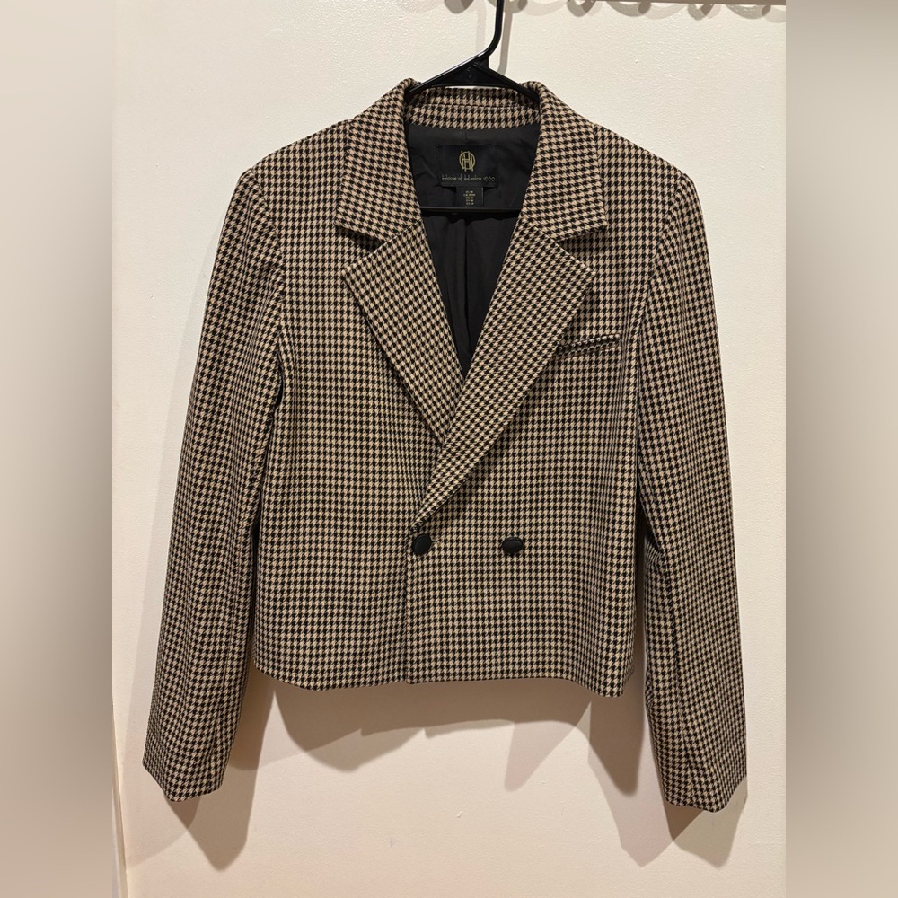 House of Harlow Houndstooth
Cropped Blazer